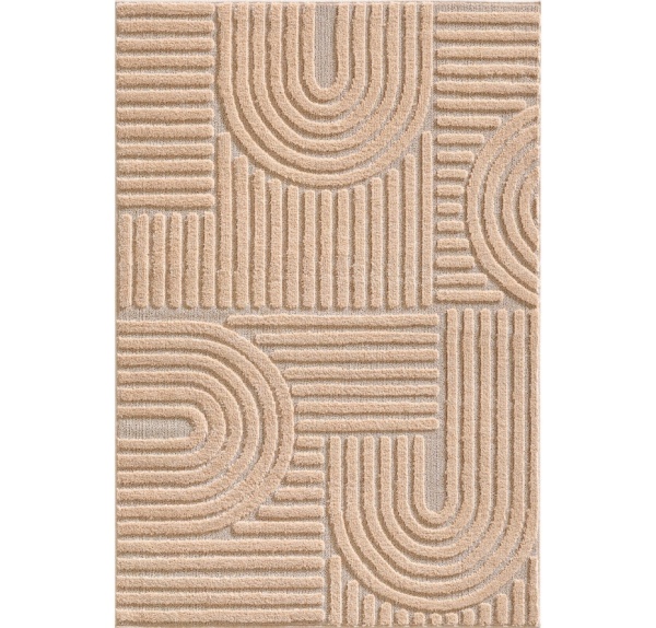 Plush Rose Bedroom Rug | 3D Boho Pattern