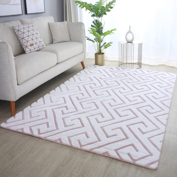 Designer Living Room Rose Carpet Abstract Pattern