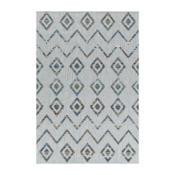 Weather-Resistant Scandinavian Outdoor Multicolour Rug - Durable & Stylish Design