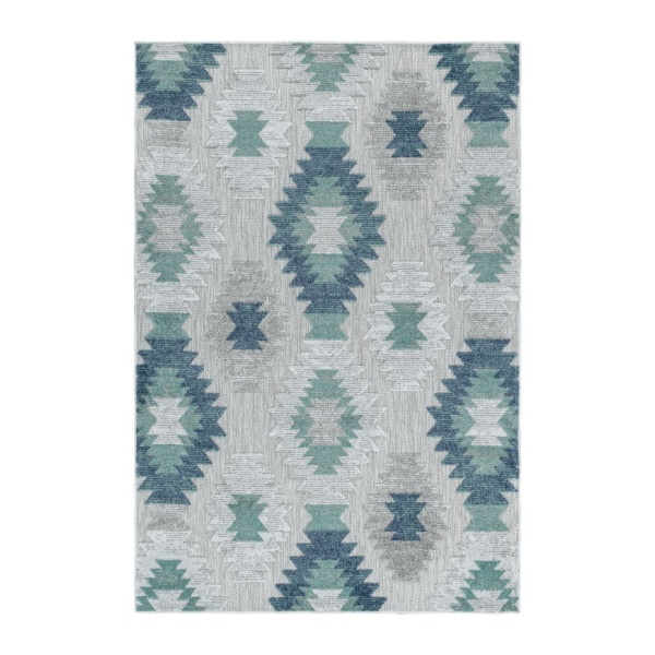 Outdoor Blue Rugs for Patios & Porches - Weather Resistant & Durable