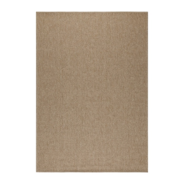 Premium Weather Resistant Beige Outdoor Rug with Flat Woven Design