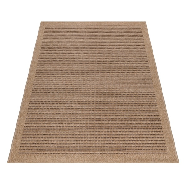 Outdoor Rugs in Brown and Black in Flat Woven Design