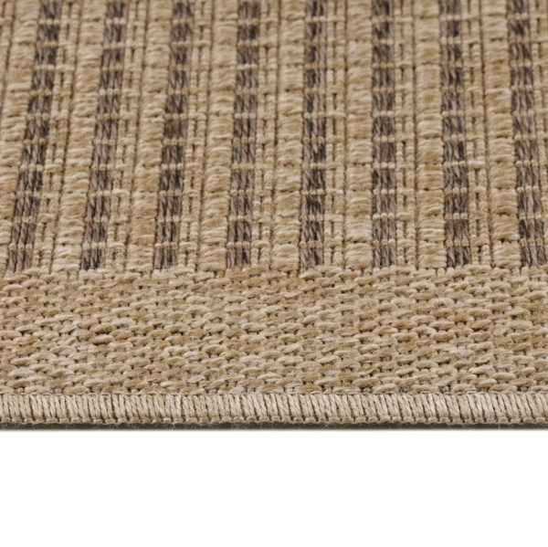 Outdoor Rugs in Brown and Black in Flat Woven Design