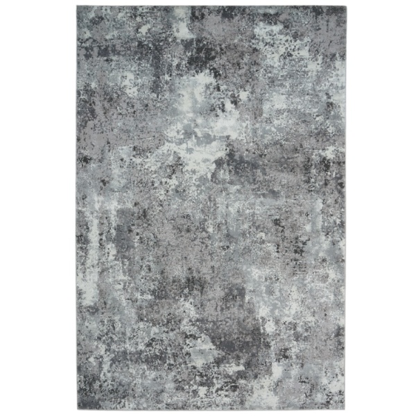 Elegant Grey Abstract Rug: Modern Elegance and Comfort for Your Home