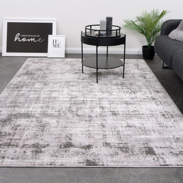 Timeless Grey Vintage Design Rug - Classic Vintage Charm for Your Living Room