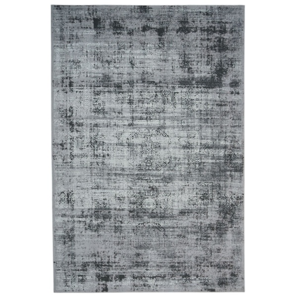 Timeless Grey Vintage Design Rug - Classic Vintage Charm for Your Living Room