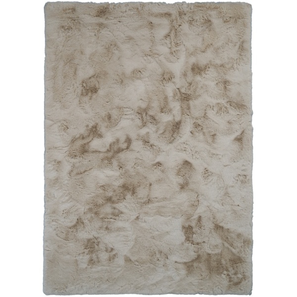 Super Soft Faux Rabbit Fur Beige Rug - Luxurious Home Decor