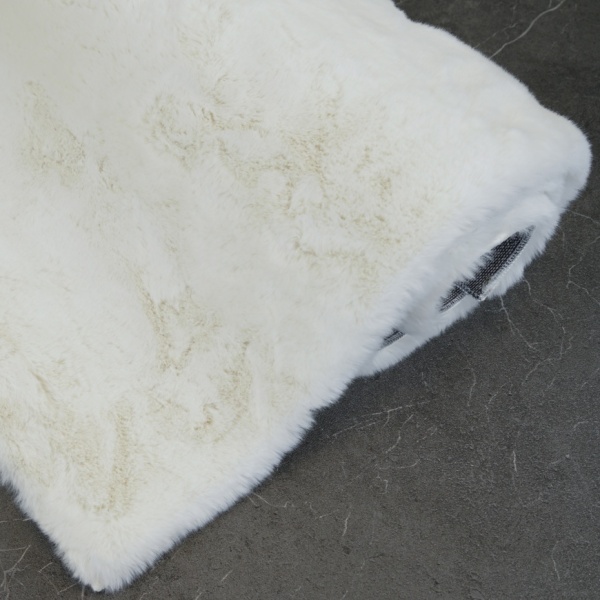 Hypoallergenic Faux Fur Ivory Area Rug | Warm Area Rugs For Any Room