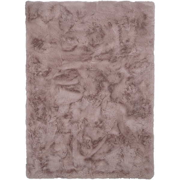 Luxurious Faux Rabbit Fur Pink Carpet  Soft & Stylish Home Decor Solution