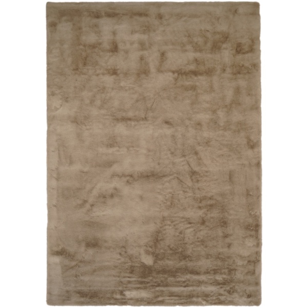 Eco-friendly Faux Fur Taupe Plush Rug - Soft and Comfortable