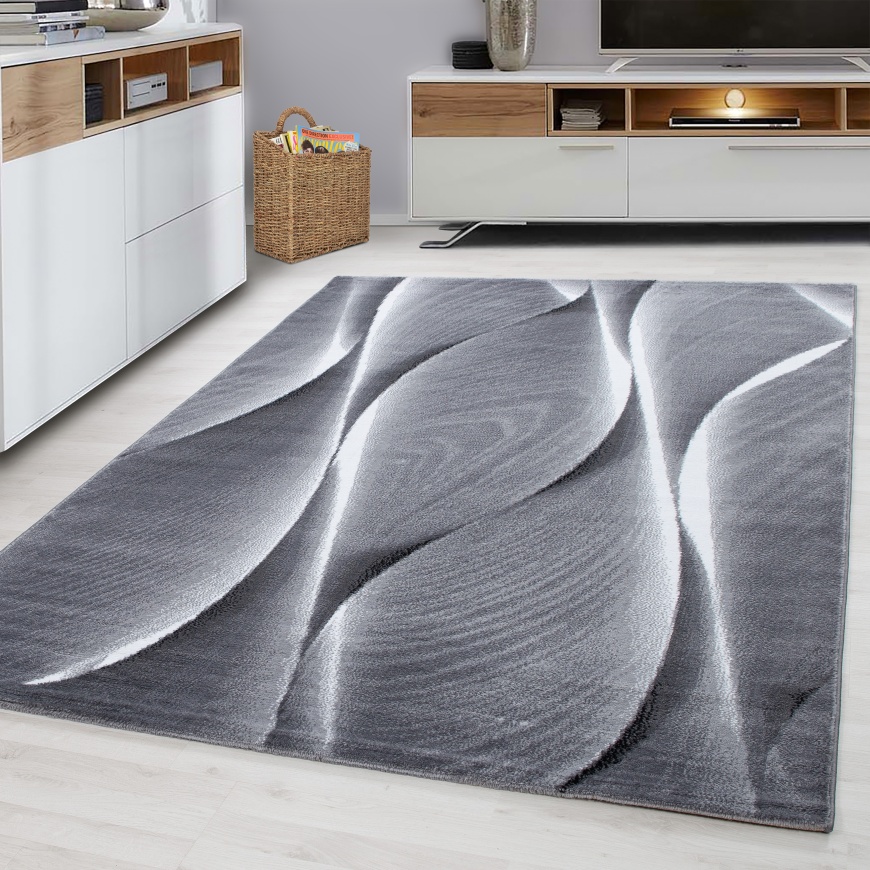 Parma Contemporary Black Rug