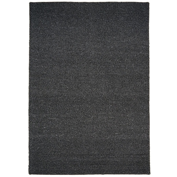 Organic Wool Rug Anthracite for Modern Interiors