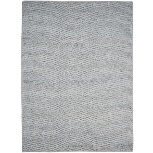 Eco Silver Wool Rug - Handmade, Organic & Chic